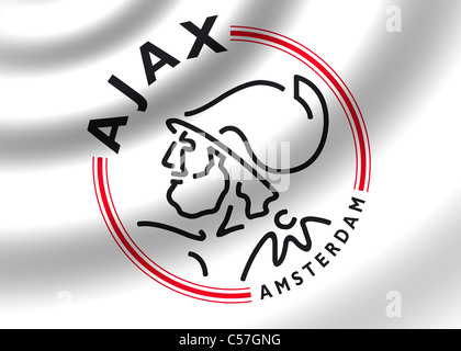 AFC Ajax Amsterdam Logo Emblem Flaggensymbol symbol Stockfoto