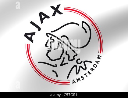 AFC Ajax Amsterdam Logo Emblem Flaggensymbol symbol Stockfoto