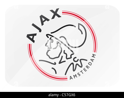 AFC Ajax Amsterdam Logo Emblem Flaggensymbol symbol Stockfoto