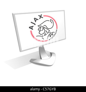 AFC Ajax Amsterdam Logo Emblem Flaggensymbol symbol Stockfoto