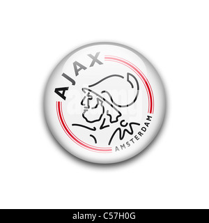 AFC Ajax Amsterdam Logo Emblem Flaggensymbol symbol Stockfoto