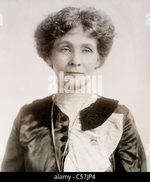 Mrs.Emmeline (Emily) Pankhurst, 1858-1928. Englischer politischer Aktivist und Führer der britischen Suffragetten-Bewegung. Stockfoto