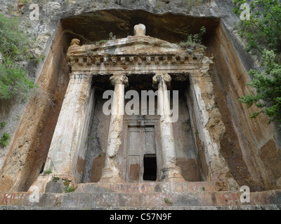 Grab des Amyntas, Fethiye, Türkei Stockfoto