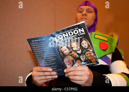 London Film & Comic-Con 2011: Buzz Lightyear Figur Stockfoto