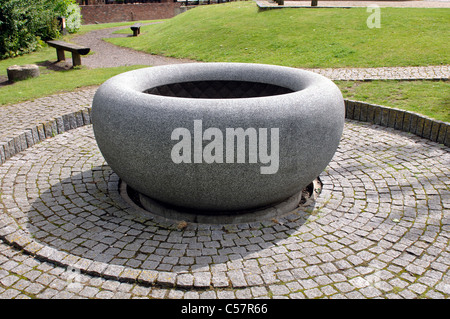 Ebbe und Flut Skulptur, Newbury, Berkshire, England, UK Stockfoto