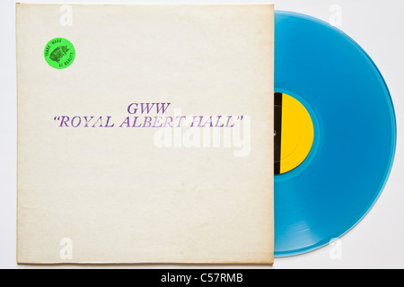 Originalaufnahme Bootleg Konzert von Bob Dylan GWW Royal Albert Hall 1966 erschien 1971 auf blauem vinyl Stockfoto