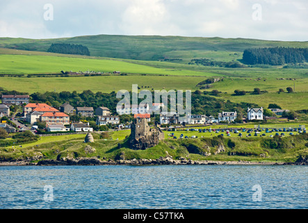 Dunure Burg im Dorf Dunure in South Ayrshire an der Küste des Firth of Clyde in Schottland Stockfoto