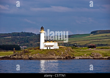 Turnberry Leuchtturm gesehen von den Firth of Clyde im Westen von Schottland Stockfoto