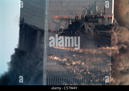 World Trade Center, New York City Terroranschlag, 11. September 2001. Stockfoto