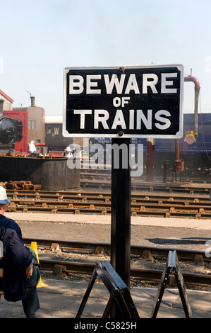 Great Western Railway Gusseisen Ankündigung Stockfoto