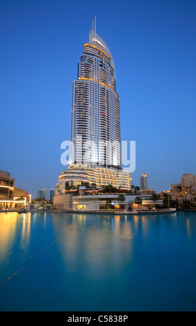 Die Adresse Downtown Dubai, 5-Sterne Luxus-Hotel, Dubai, Vereinigte Arabische Emirate Stockfoto