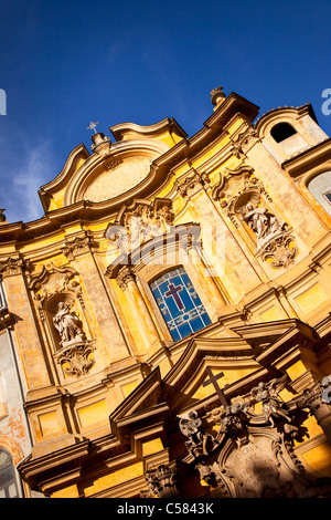 Reich verzierte Fassade der Chiesa Santa Maria Maddalena (Mary Magdalen), Lazio Rom Italien Stockfoto