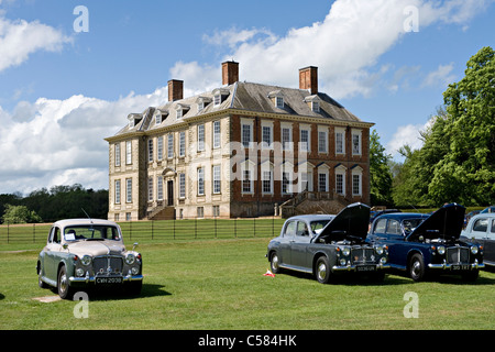 Oldtimer Rover motor vor Stanford Hall, Leicestershire, UK Stockfoto