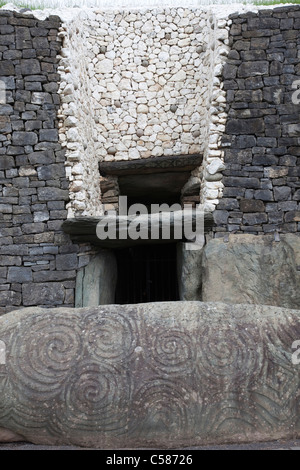 Republik Irland, Irland, County Meath, Co.Meath, Newgrange, neue Grange, megalithische Grab, Grab, Gräber, Tourismus, UNESCO, UNES Stockfoto