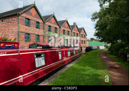 Joule Stein ALE-Brauerei, Trent und Mersey Kanal, Staffordshire, england Stockfoto