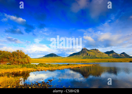 Abend, Abend-Stimmung, Ben Loyal, Berge, Berge, Gewässer, Gipfel, Berggipfel, Great Britain, Highland, Highlands, Sce Stockfoto