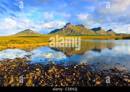 Abend, Abend-Stimmung, Ben Loyal, Berge, Berge, Gewässer, Gipfel, Berggipfel, Great Britain, Highland, Highlands, Sce Stockfoto
