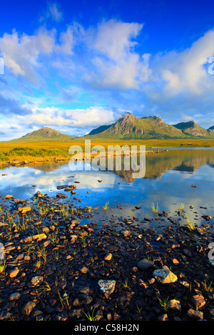 Abend, Abend-Stimmung, Ben Loyal, Berge, Berge, Gewässer, Gipfel, Berggipfel, Great Britain, Highland, Highlands, Sce Stockfoto