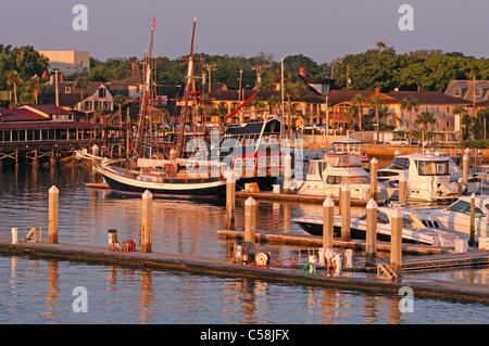 St. Augustine Marina, St. Augustine, Florida, USA, USA, Amerika, Schiffe, Hafen, Boote Stockfoto