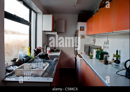 Eine Küche in einem Haus in Westport Co. Mayo, Irland Stockfoto