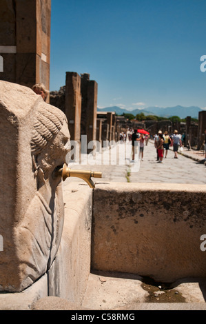 Die Ruinen der antiken römischen Pompeji in der Nähe von Naples. Stockfoto