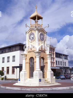 Hokitika Memorial Clocktower, Weld Street, Hokitika, Westland-Distrikt, Region West Coast, Südinsel, Neuseeland Stockfoto