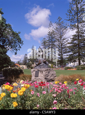 "Pania des Riffs" Maori Jungfernfahrt Statue, Marine Parade Gardens, Marine Parade, Napier, Hawkes Bay, North Island, Neuseeland Stockfoto