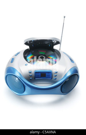 Tragbares Radio und CD-Player Stockfoto