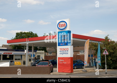 Esso-Tankstelle 2011 Stockfoto