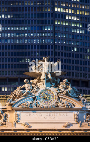 Grand Central Station-Skulptur-Uhr Stockfoto