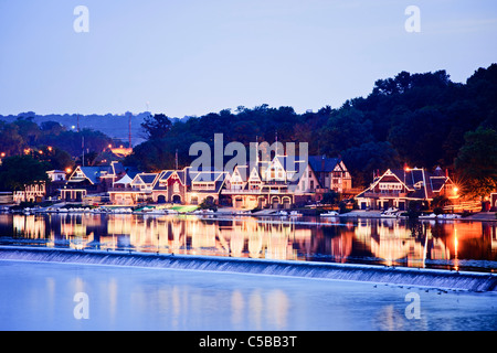 Boathouse Row, Philadelphia Stockfoto