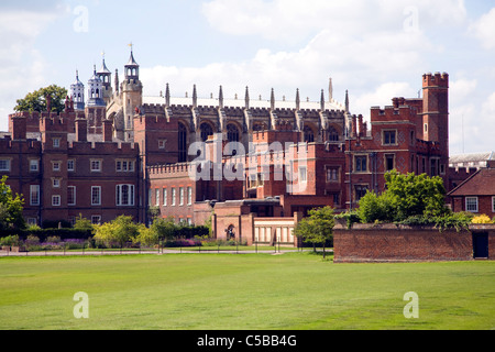 Gebäude und Spielfelder von Eton College, Berkshire, England Stockfoto