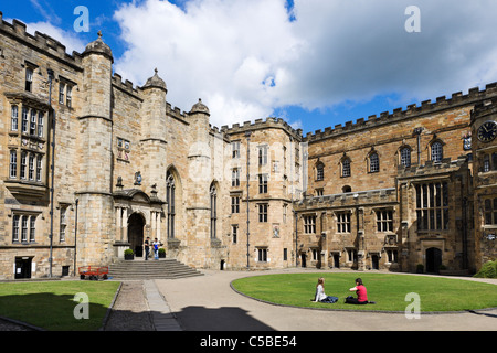 Viereck in Durham Castle (University College, Durham), Durham, County Durham, Nord-Ost-England, UK Stockfoto