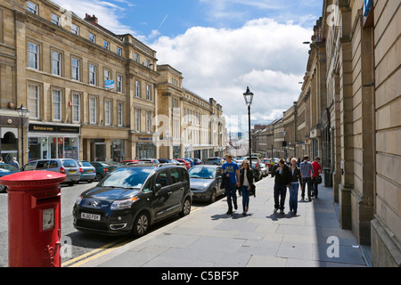 Historischen georgianischen Gebäuden auf Grey Street in der Innenstadt Grainger Town, Newcastle Upon Tyne, Tyne and Wear, UK Stockfoto