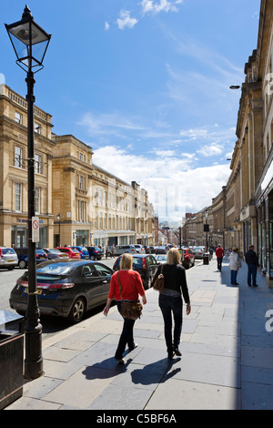 Historischen georgianischen Gebäuden auf Grey Street in der Innenstadt Grainger Town, Newcastle Upon Tyne, Tyne and Wear, UK Stockfoto