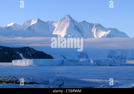 Mount Herschel aus Cape Hallett nördlichen Ross Meer Antarktis Stockfoto