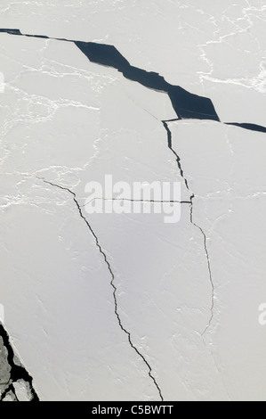 Risse im Eis Ross Meer Antarktis Stockfoto