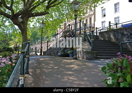 Malvhina Auslauf und Gärten, Great Malvern. Stockfoto