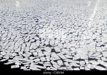 Meer-Eis-Trennung bei Terra Nova Bay Antarktis Stockfoto
