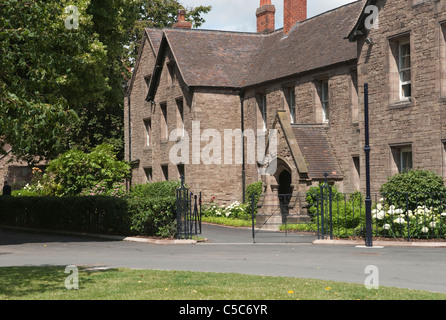 Das alte Dekanat an Hereford Cathedral School Stockfoto