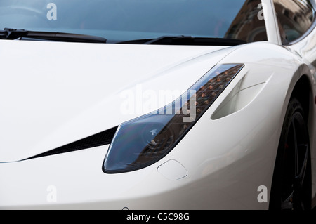 Detail von einem Ferrari 458 Italia Stockfoto