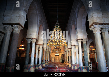 Große Moschee (Sidi Oqba), Kairouan, Tunesien Stockfoto