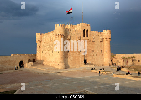 Zitadelle von Qaitbay, Alexandria, Ägypten Stockfoto