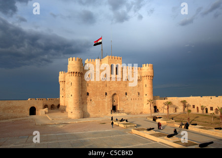 Zitadelle von Qaitbay, Alexandria, Ägypten Stockfoto