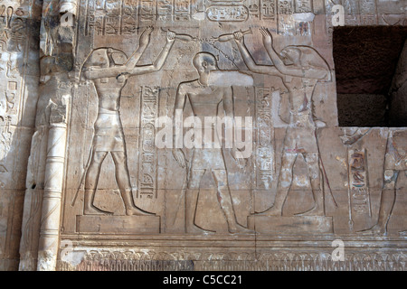 Sobek und Haroeris Tempel (2.-1. Jh. v. Chr.), Kom Ombo, Ägypten Stockfoto