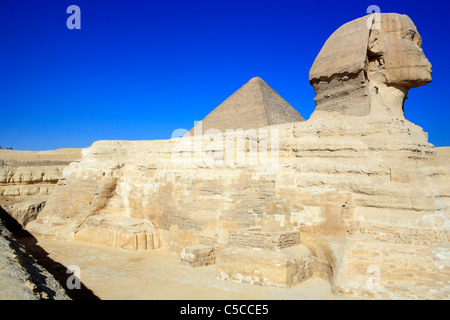 Pyramiden und Sphinx, Giza, Ägypten Stockfoto