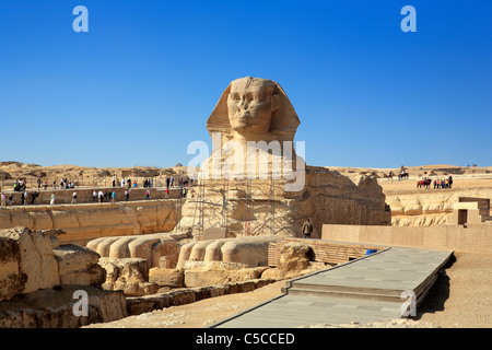 Pyramiden und Sphinx, Giza, Ägypten Stockfoto