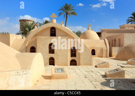 Römischen Kloster, Scetes, Wadi El-Natrun, Ägypten Stockfoto