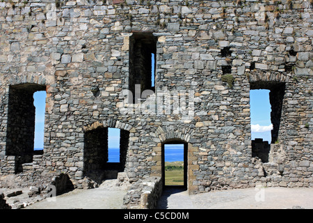 Harlech Castle, befindet sich in Harlech, Gwynedd, Wales UK. Im 13. Jahrhundert erbaut. Stockfoto