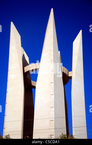 Denkmal für sowjetische-arabische Freundschaft (1966-1974). Architekten, Petr Pavlov und Yuri Omeltschenko, Assuan-Hochdamm, Ägypten Stockfoto